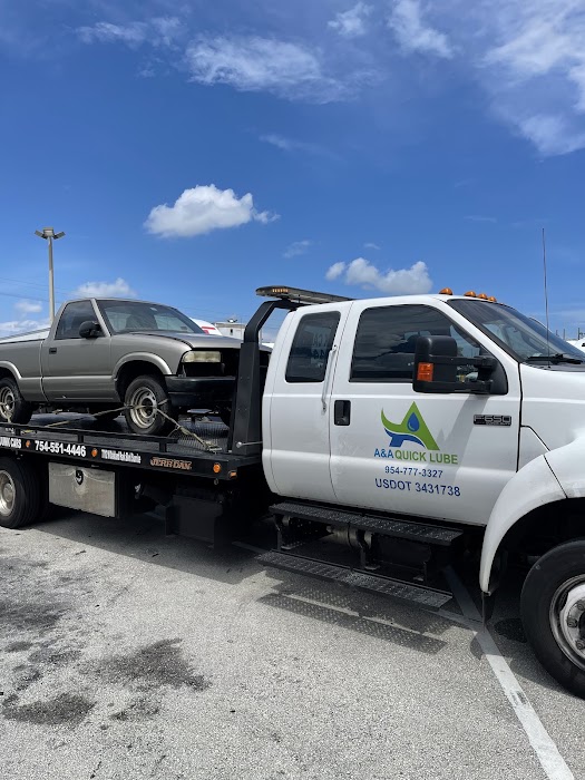 A&A Quick Lube Towing towing company near Sunrise