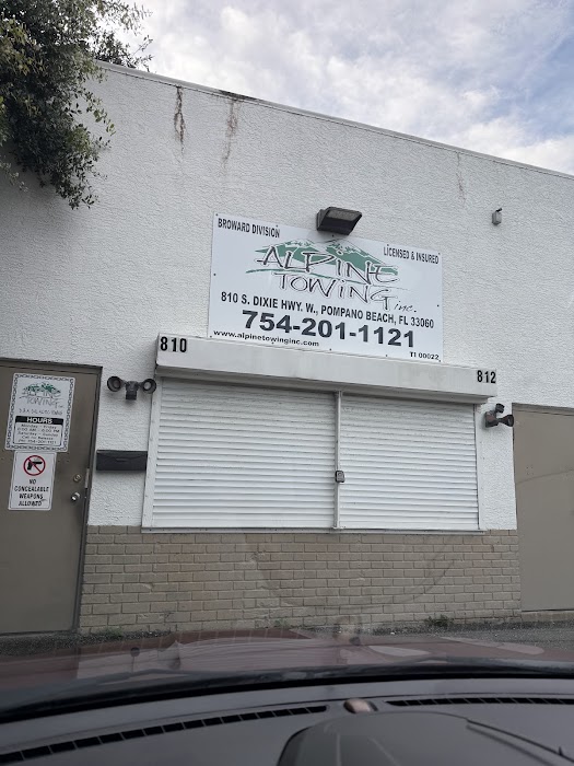 Alpine Towing Inc towing company near Pompano Beach