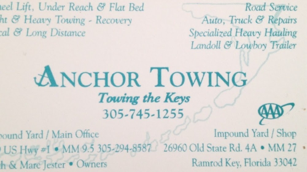 Anchor Towing towing company near Key West