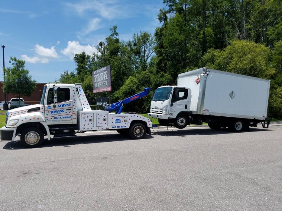 Athen's Towing and Recovery towing company near Sanford