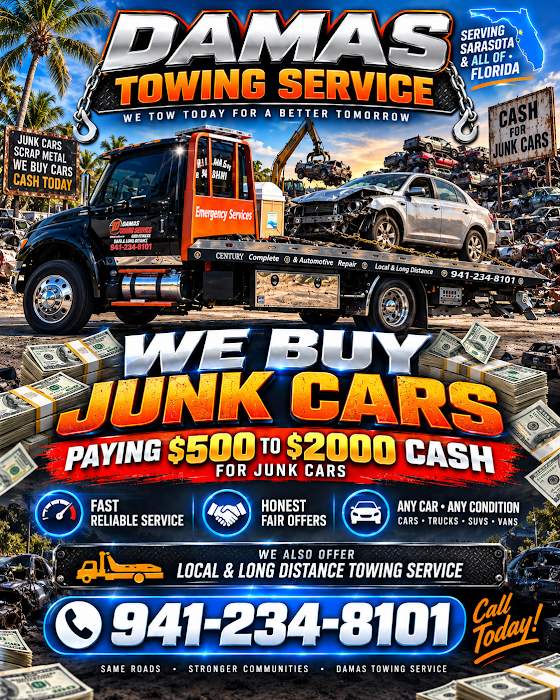 Damas Towing Service towing company near North Port