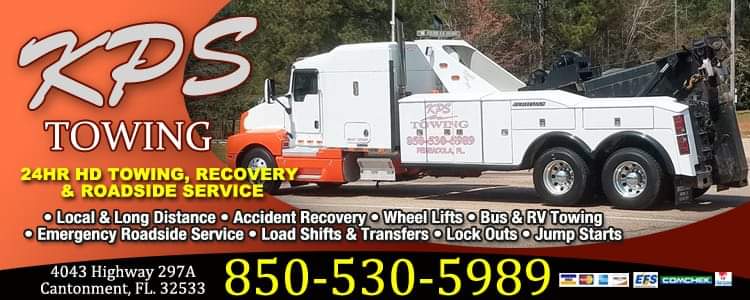 Kevin Parker Services towing company near Cantonment