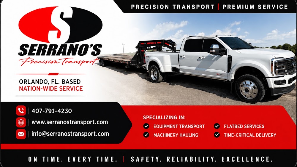 SERRANO'S PRECISION TRANSPORT LLC towing company near Orlando