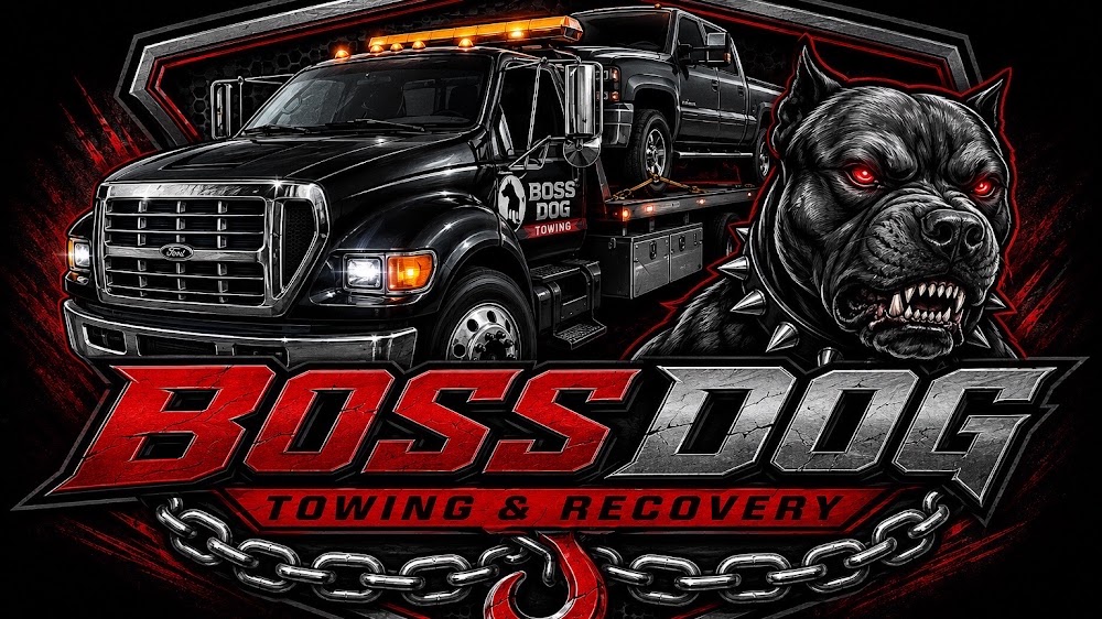 TRUCKING TOWING LLC BOSS DOG