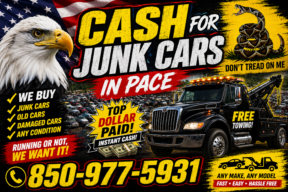 Cash for Junk Cars Pace towing company near Pace