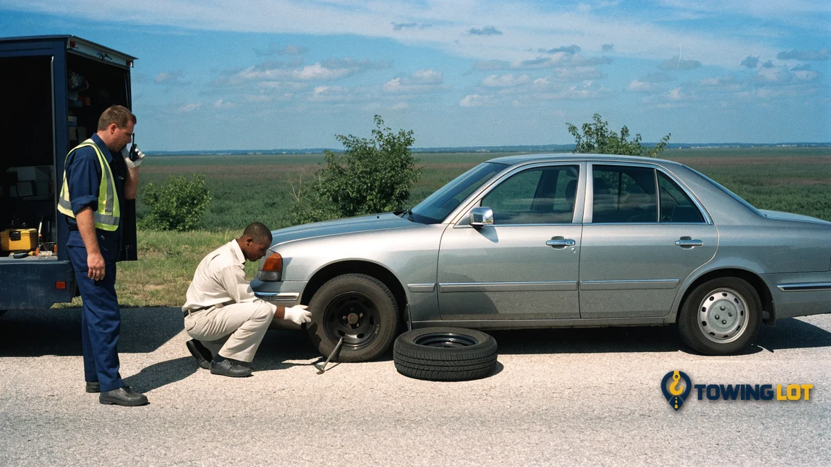 Flat Tire With No Spare: Tow or Mobile Tire Help?