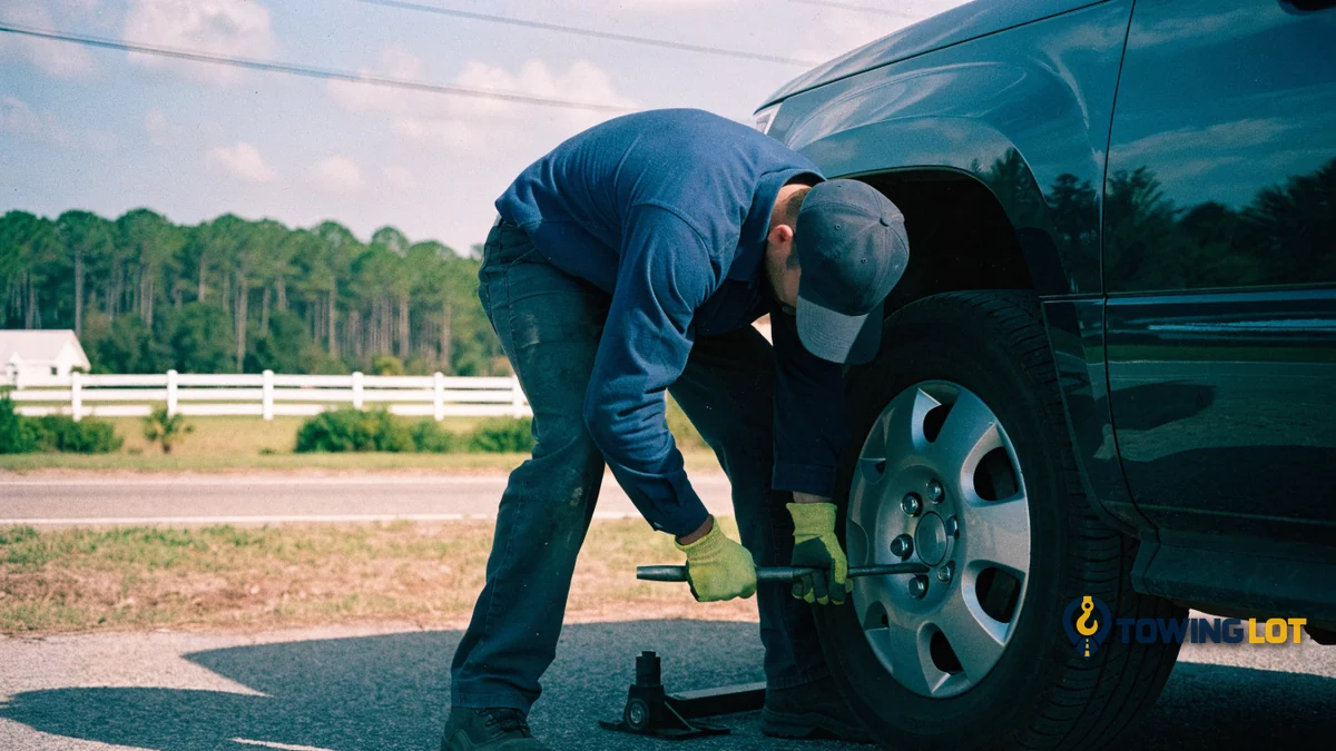 Stuck Lug Nuts During a Flat Tire Change
